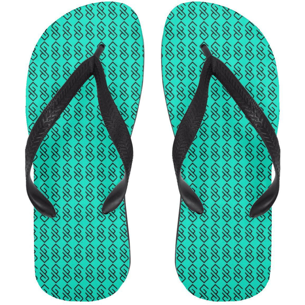 WHITE BACKGROUND LETTER BLACK COLOR( CODE #000000) copy 72033 Adult Flip Flops-GYMPOLO.COM