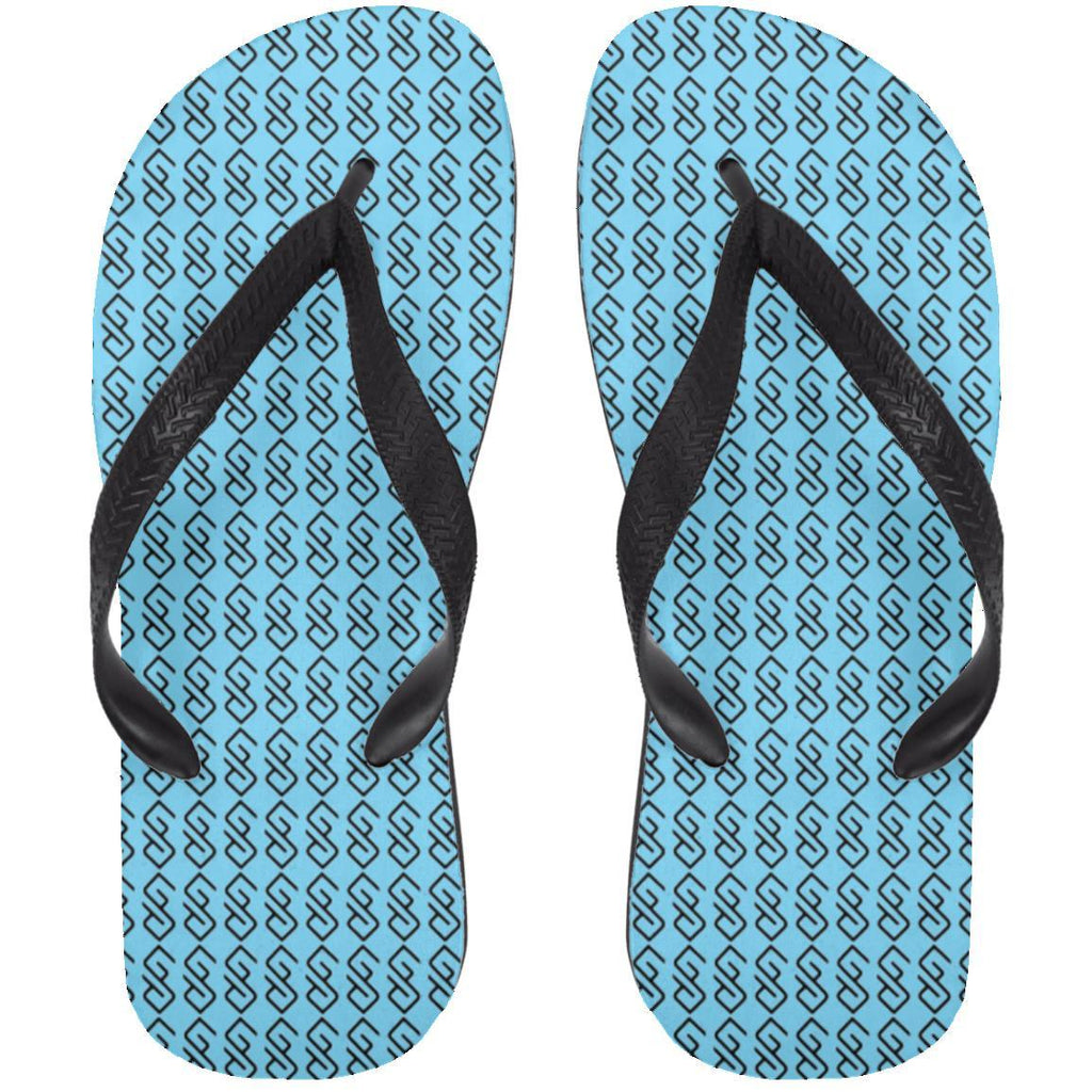 WHITE BACKGROUND LETTER BLACK COLOR( CODE #000000) copy 72033 Adult Flip Flops-GYMPOLO.COM