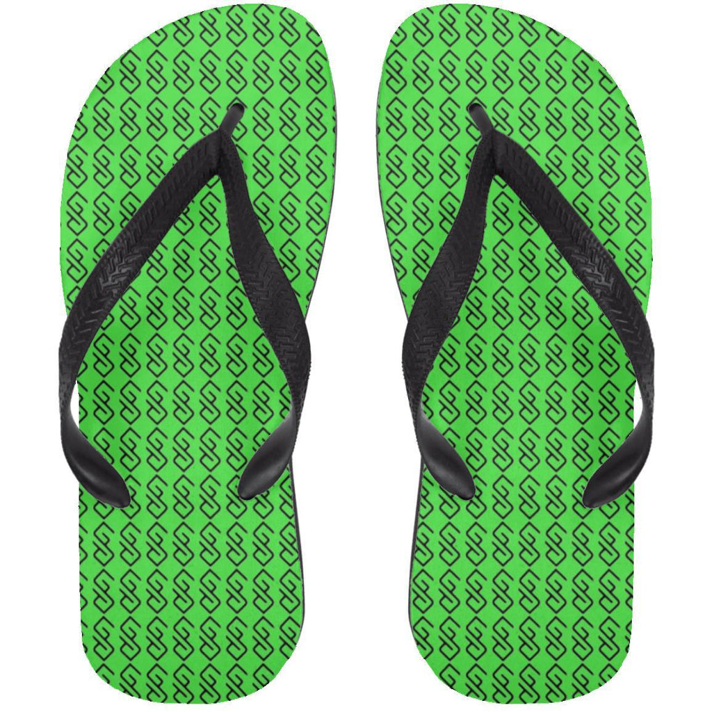 WHITE BACKGROUND LETTER BLACK COLOR( CODE #000000) copy 72033 Adult Flip Flops-GYMPOLO.COM